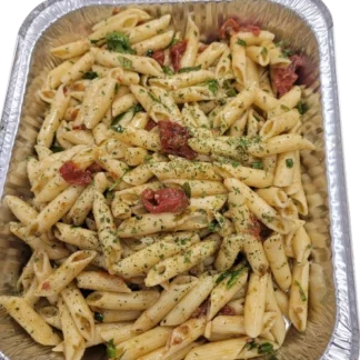 Pesto-pasta-sundried-tomatoes